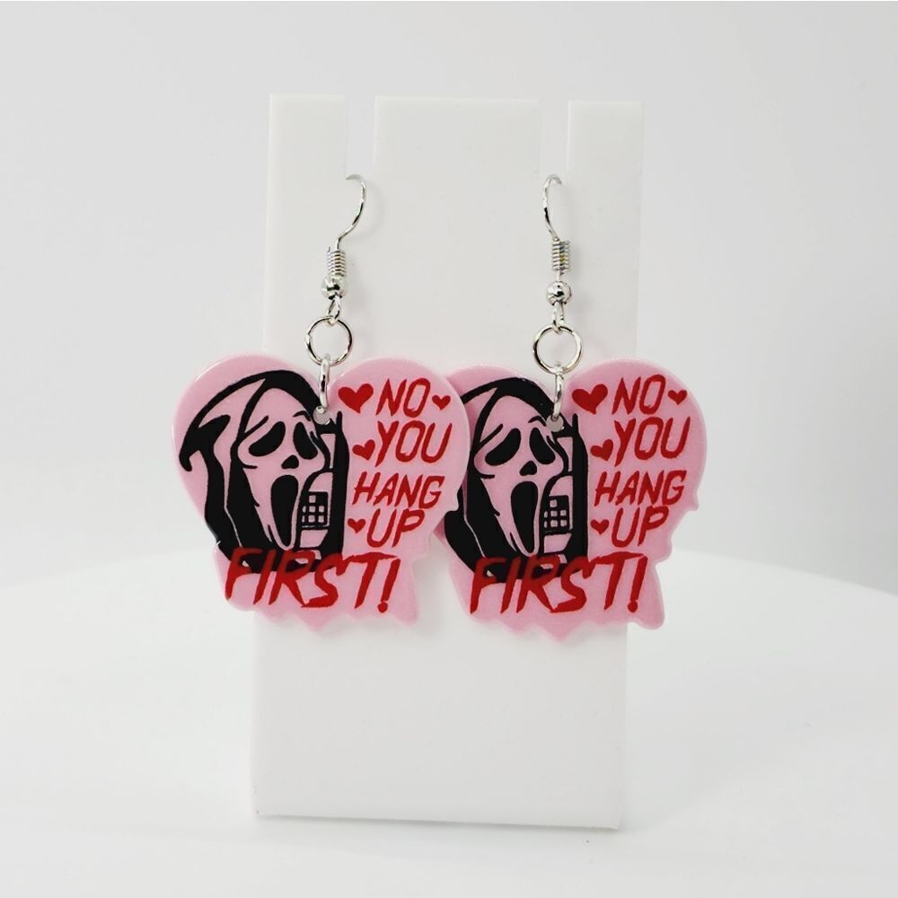 Fashion Pink Pastel Goth Gothic Halloween Dangle Earrings